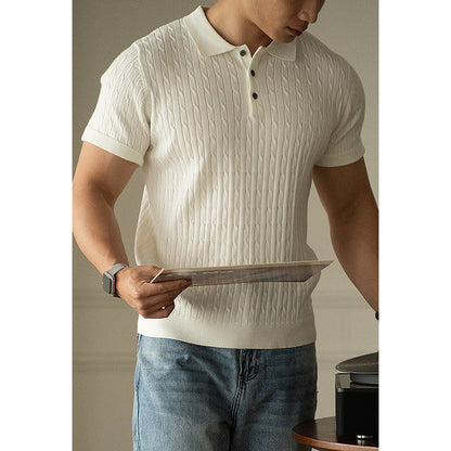 UrbanStoff | Strukturiertes Strickpolo