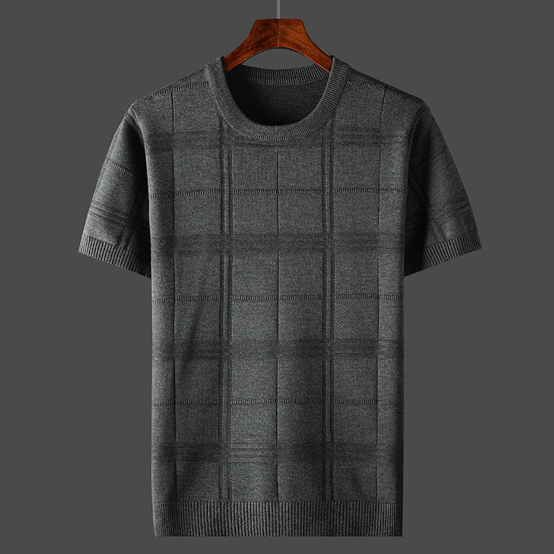UrbanStoff | Kurzarm Strickpullover