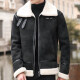 UrbanStoff | Lammfell Biker Lederjacke