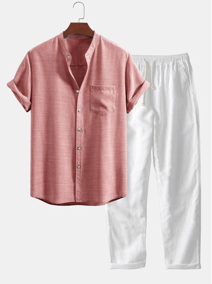 UrbanStoff | Kurzarmhemd & Hosen Set
