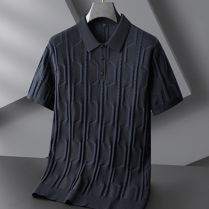 UrbanStoff | Jacquard Strickpolo