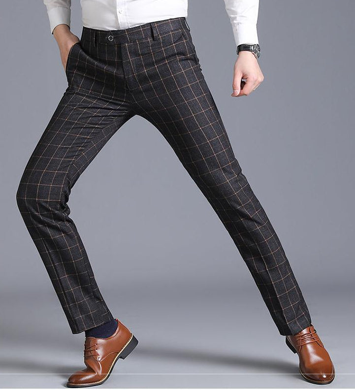 Karo Slim Fit Anzughose