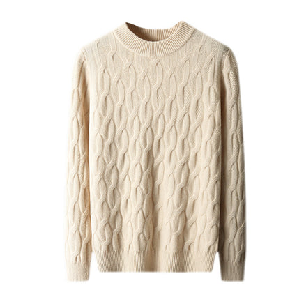 Herren Strickpullover mit Halber Rollkragen