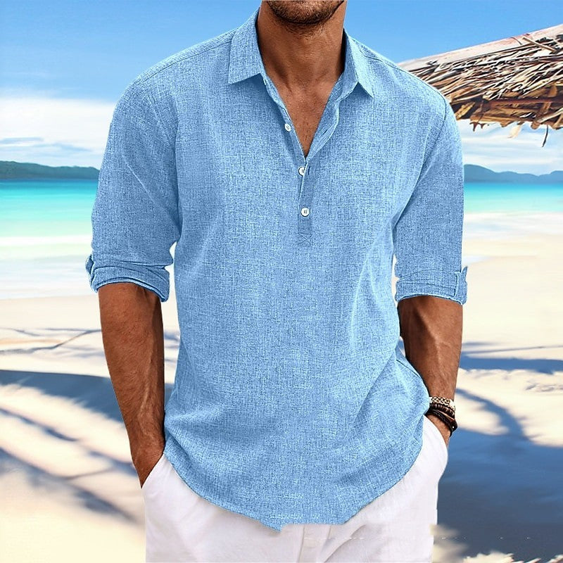 Herren Hemp Langarmshirt – Locker & Bequem