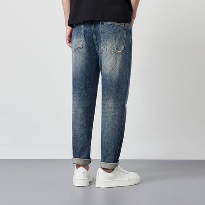 UrbanStoff | Gerade Washed Denim-Jeans