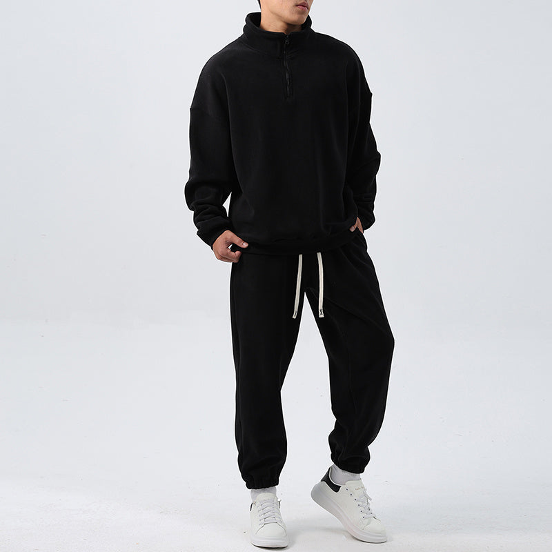 Locker Geschnittener Fleece-Trainingsanzug