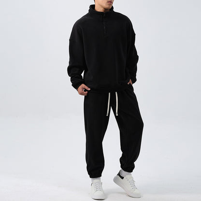 Locker Geschnittener Fleece-Trainingsanzug