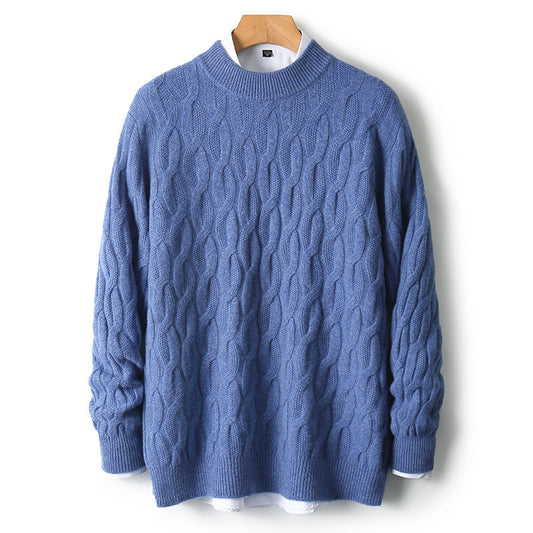 Herren Strickpullover mit Halber Rollkragen