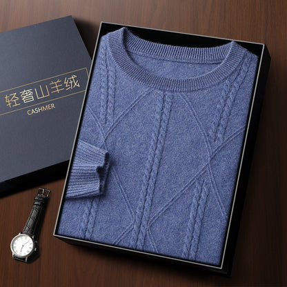 UrbanStoff | Kaschmirpullover mit Rautenmuster