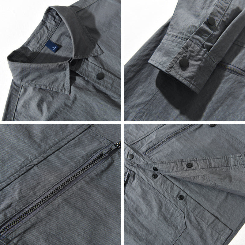 UrbanStoff | Baumwoll Casual Langarmhemd