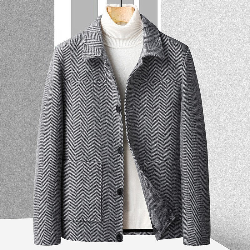 Herren Wollmantel Winter