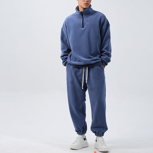 Locker Geschnittener Fleece-Trainingsanzug