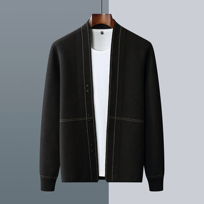 Wollmix Strickjacke mit Knöpfen