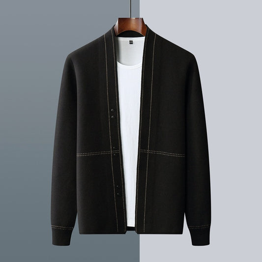 Wollmix Strickjacke mit Knöpfen