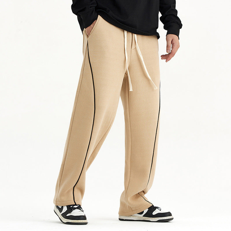 UrbanStoff | Warme Strickhose mit Samt