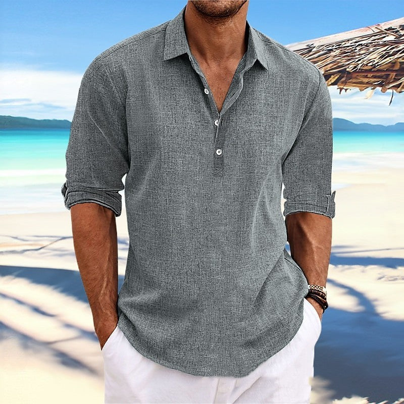 Herren Hemp Langarmshirt – Locker & Bequem