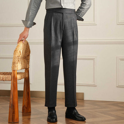 High-Waist Gerade Anzughose