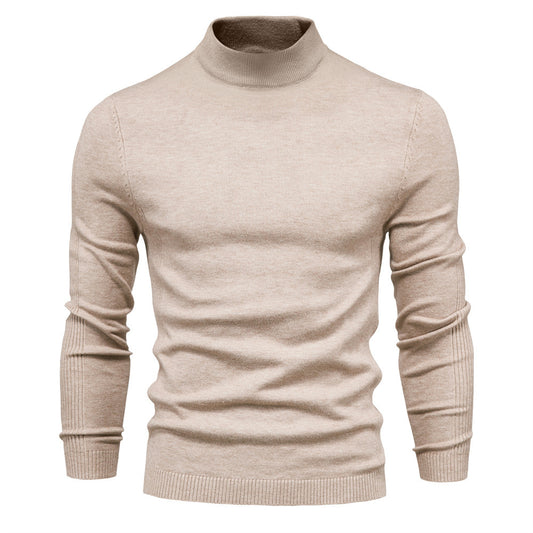 UrbanStoff | Herren Woll Rollkragenpullover – Schlanke Passform