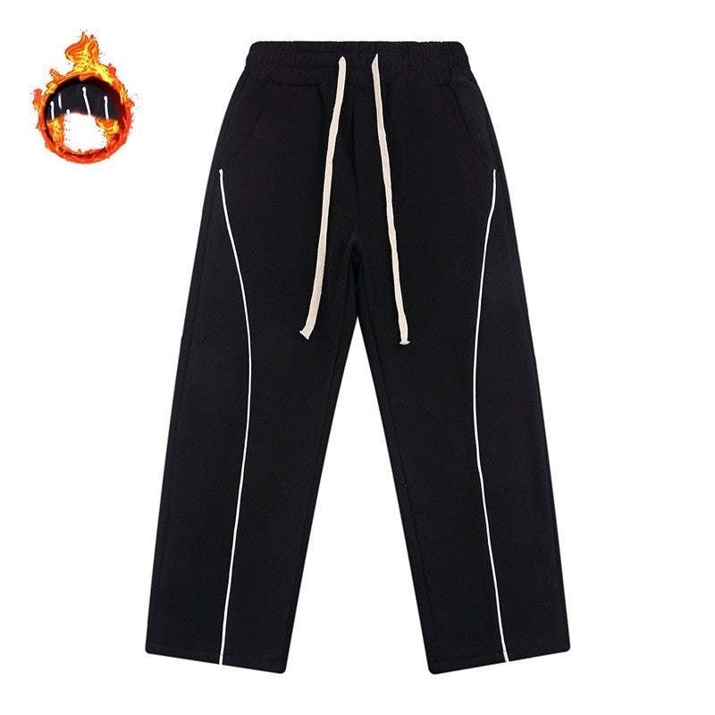 UrbanStoff | Warme Strickhose mit Samt