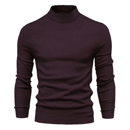 UrbanStoff | Herren Woll Rollkragenpullover – Schlanke Passform