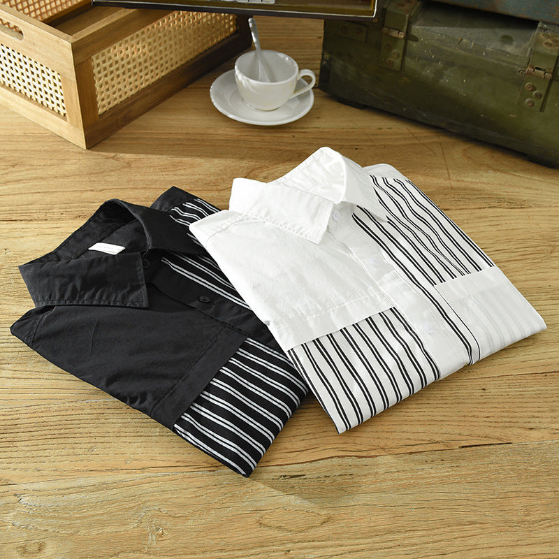 UrbanStoff | Baumwoll Casual Langarmhemd