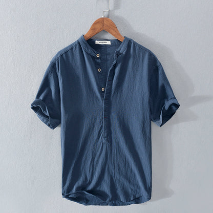 Kurzarmshirt aus Eis-Seide