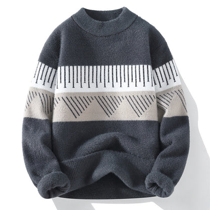Herren Halber Rollkragen Kaschmirpullover