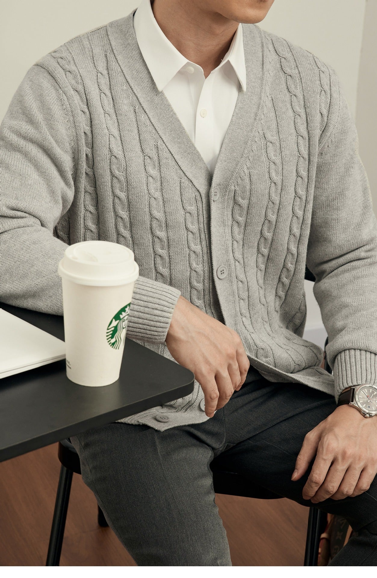UrbanStoff | Strick Cardigan Pullover
