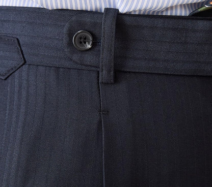 Gestreifte High-Waist Anzughose