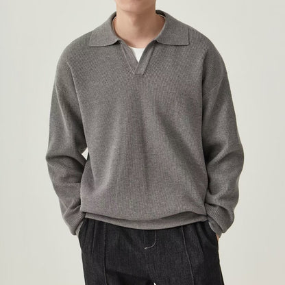 UrbanStoff | Herren Lockeres Langarmshirt