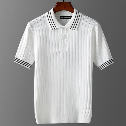 UrbanStoff | Eisseide Strick-Polo