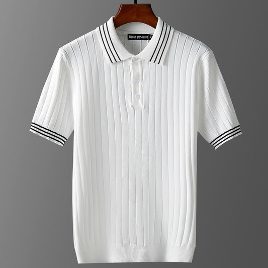 UrbanStoff | Eisseide Strick-Polo
