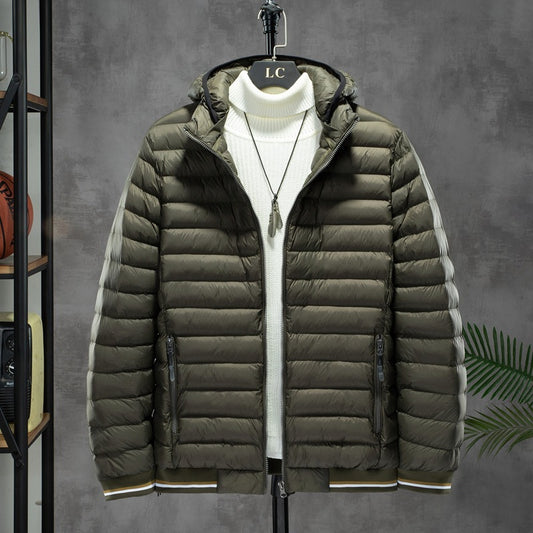 UrbanStoff | Wattierte Jacke mit Kapuze