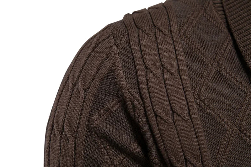 UrbanStoff | Herren Strickjacke Dick Gestrickt