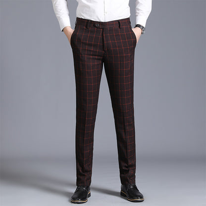 Karo Slim Fit Anzughose