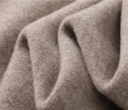UrbanStoff | Kaschmir Strickmantel mit Reißverschluss