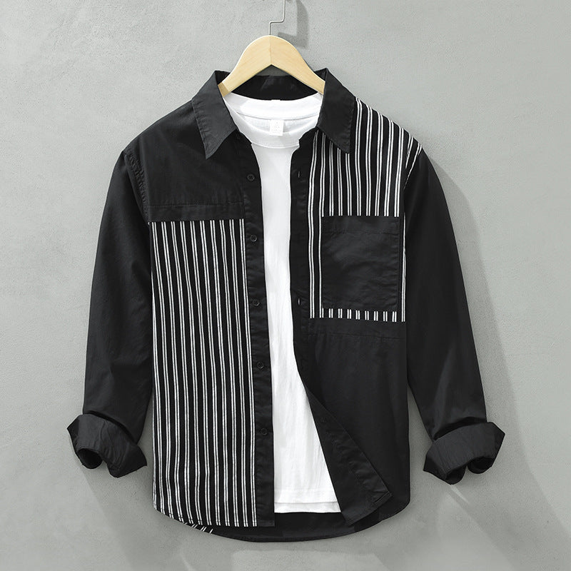 UrbanStoff | Baumwoll Casual Langarmhemd