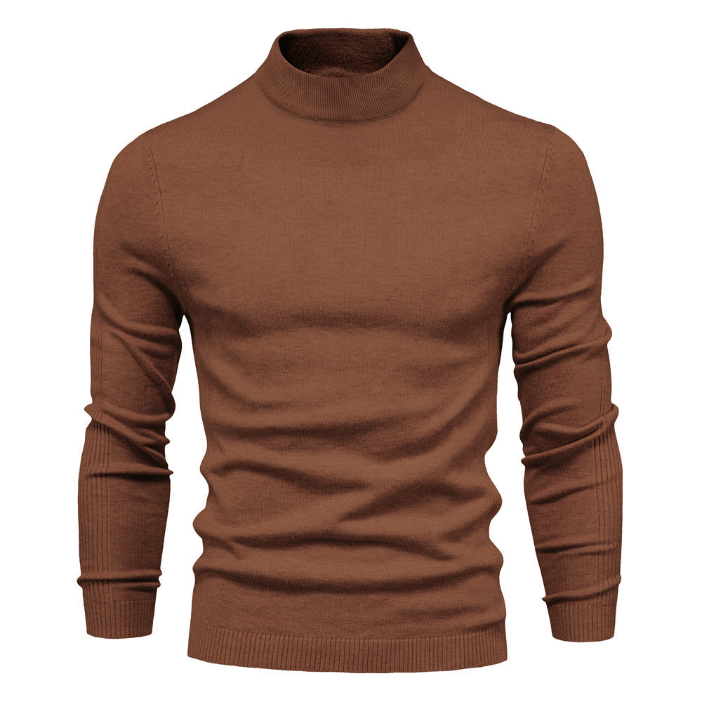 UrbanStoff | Herren Woll Rollkragenpullover – Schlanke Passform
