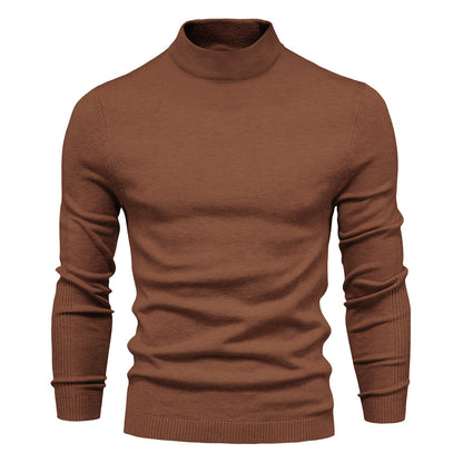 UrbanStoff | Herren Woll Rollkragenpullover – Schlanke Passform