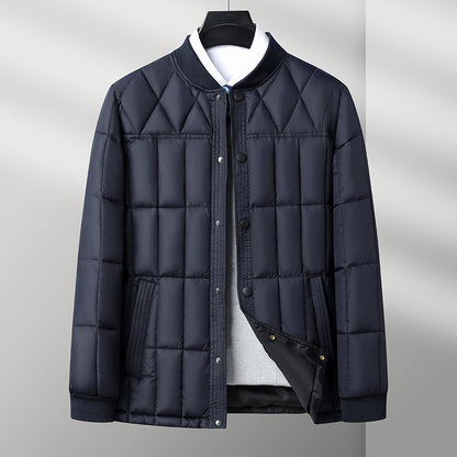 UrbanStoff | Wattierte Winterjacke mit Stehkragen