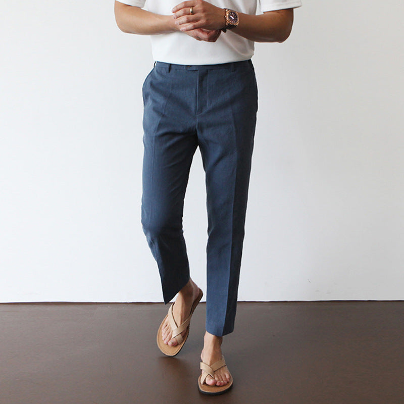 Leinen-Baumwoll Freizeit-Hose
