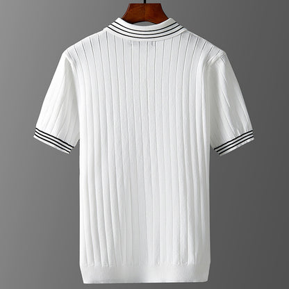 UrbanStoff | Eisseide Strick-Polo