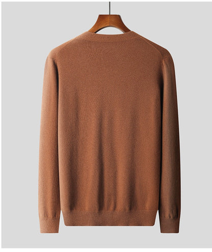 UrbanStoff | Reiner Woll-Cardigan V-Ausschnitt