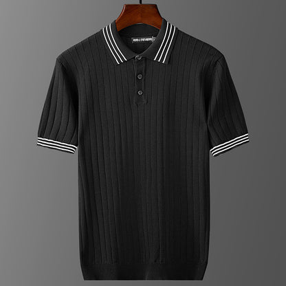 UrbanStoff | Eisseide Strick-Polo