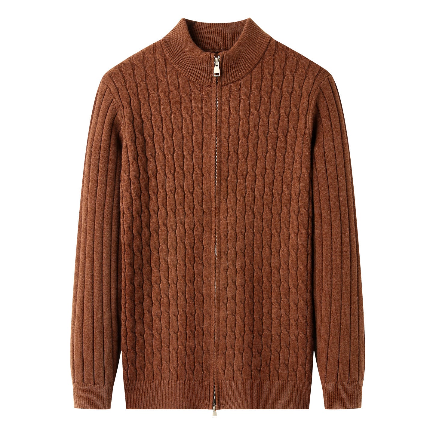 Zopfmuster Stehkragen Pullover