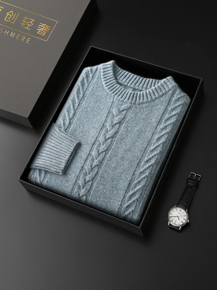 UrbanStoff | Reiner Wollpullover mit Rundhals