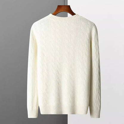 Klassischer Kaschmir Rundhals Pullover