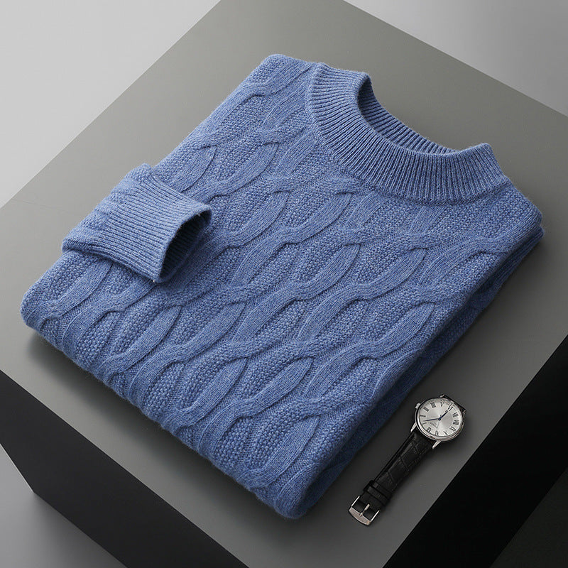 Herren Strickpullover mit Halber Rollkragen