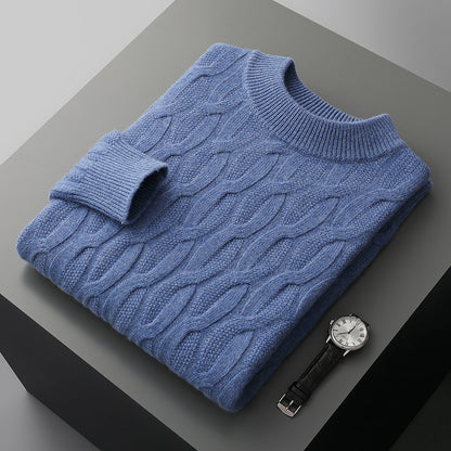 Herren Strickpullover mit Halber Rollkragen