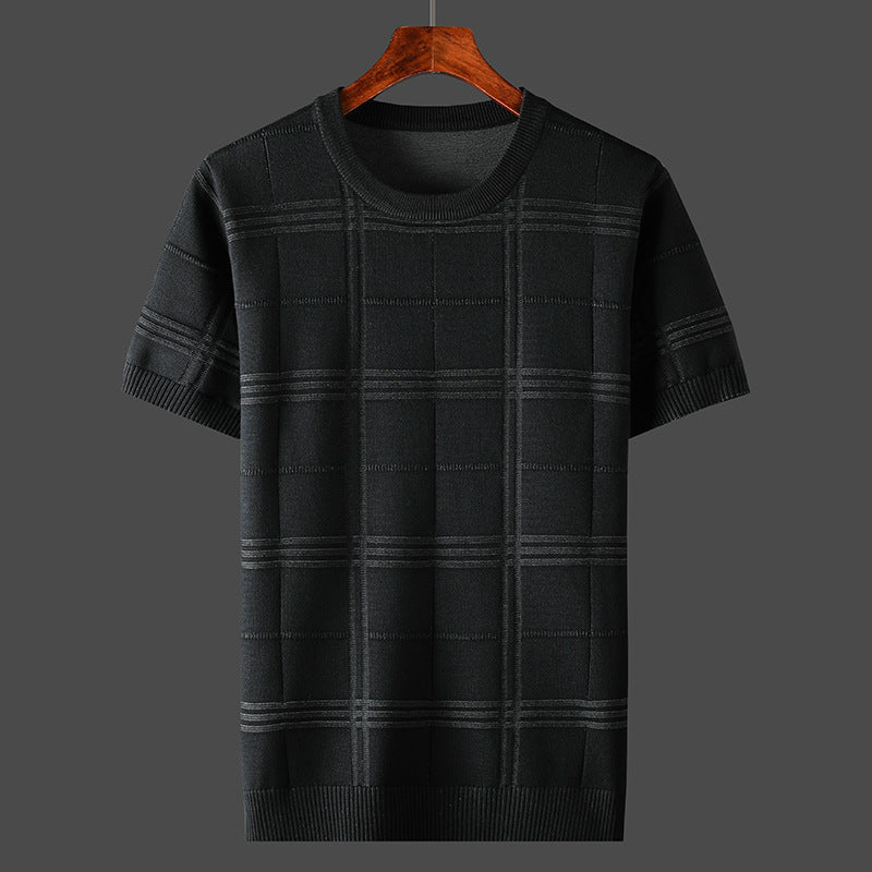 UrbanStoff | Kurzarm Strickpullover
